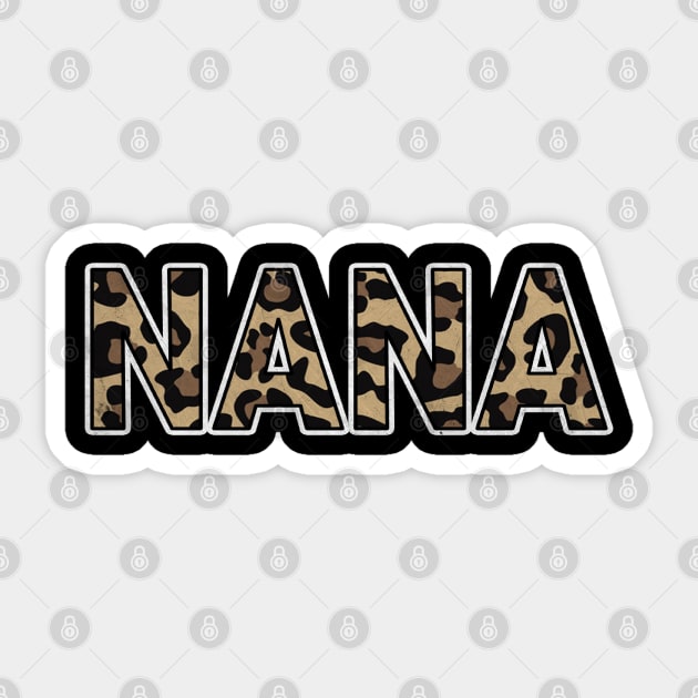 Awesome Proud Name Nana Pattern Retro Anime Sticker by Amir Dorsman Tribal